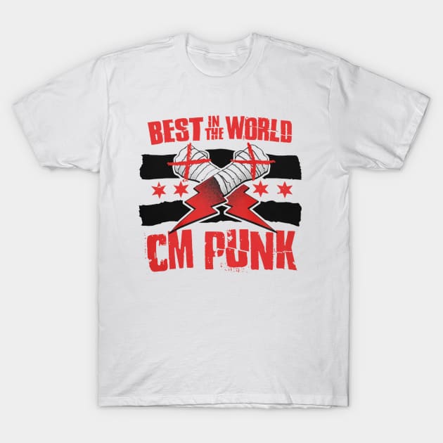 CM Punk Best In The World T-Shirt by ClarityMacaws